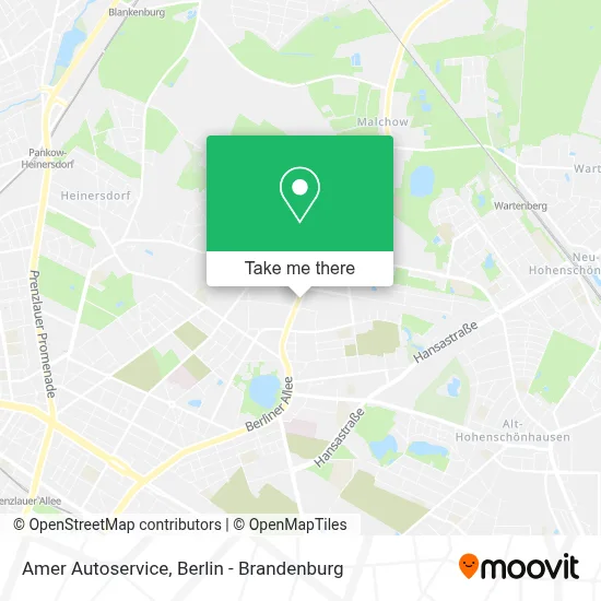 Amer Autoservice map
