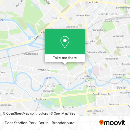 Post Stadion Park map