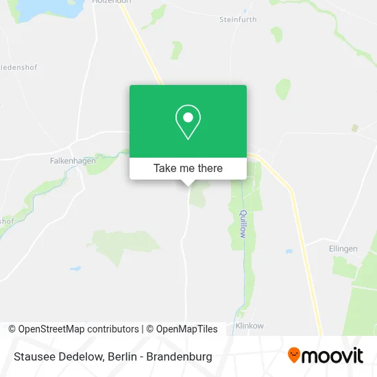 Stausee Dedelow map