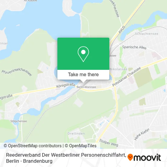 Reederverband Der Westberliner Personenschiffahrt map