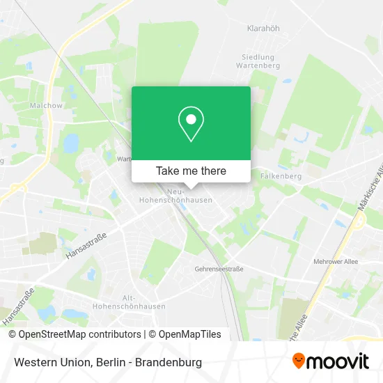 Western Union map