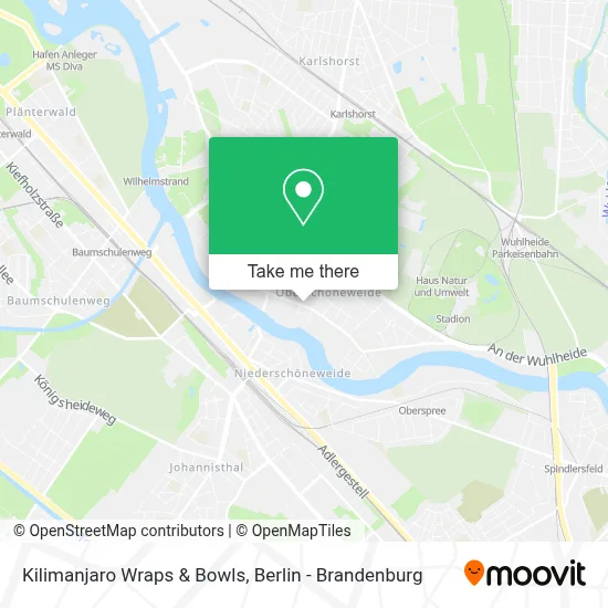 Kilimanjaro Wraps & Bowls map