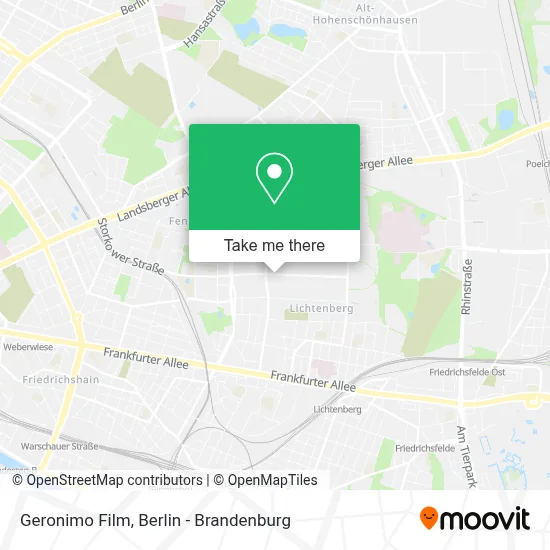 Geronimo Film map