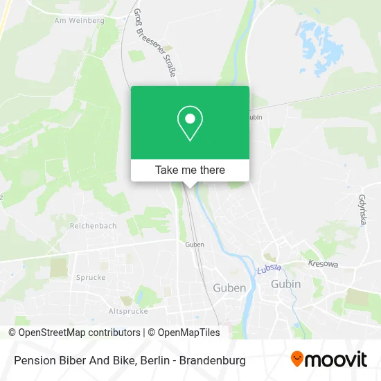 Pension Biber And Bike map