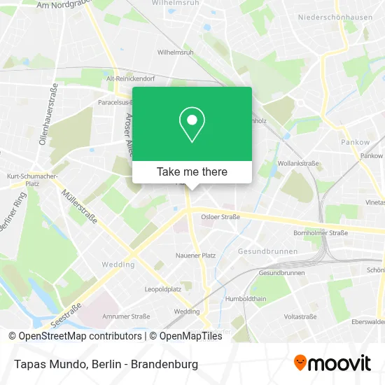 Tapas Mundo map