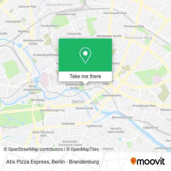Atix Pizza Express map