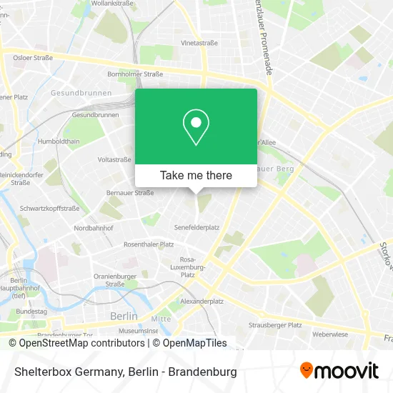 Shelterbox Germany map