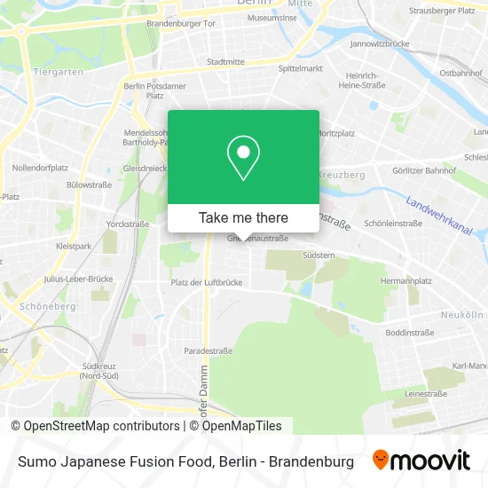Sumo Japanese Fusion Food map