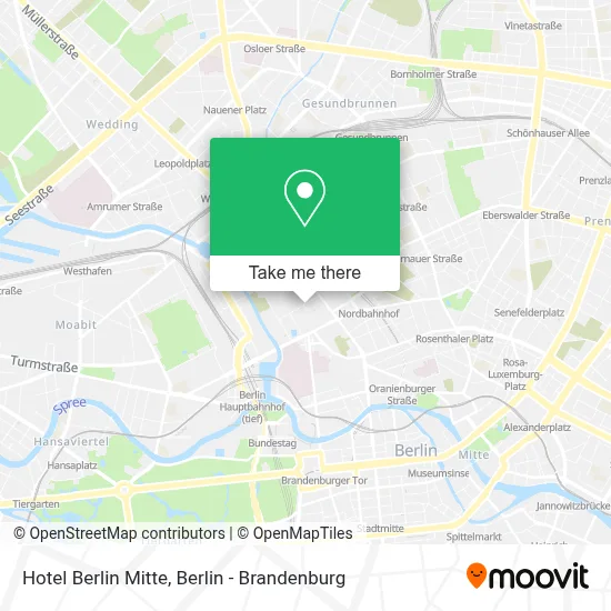 Hotel Berlin Mitte map