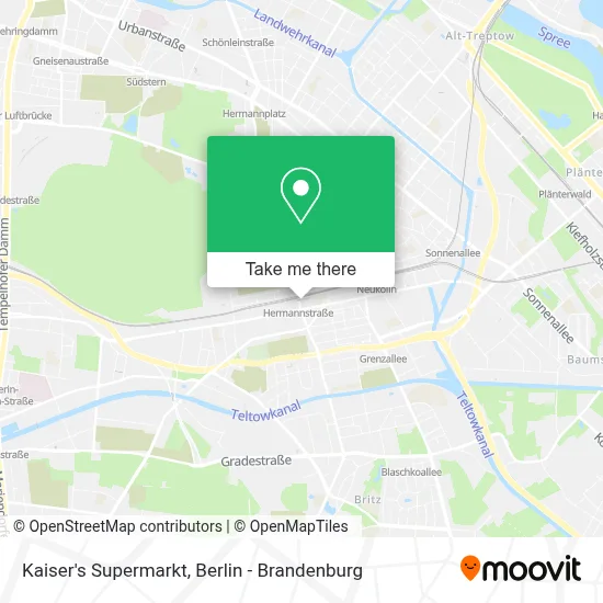 Kaiser's Supermarkt map