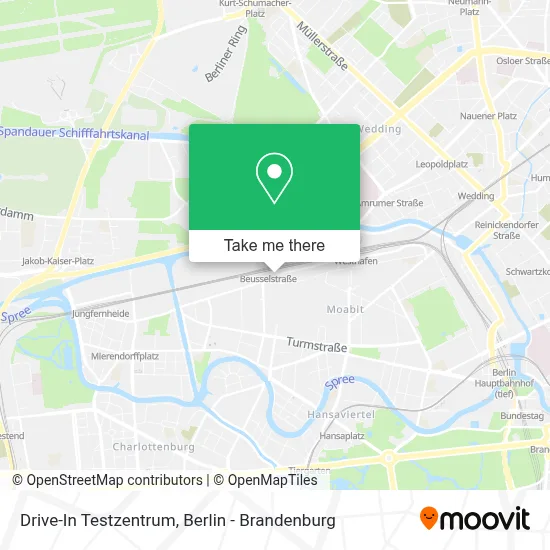 Drive-In Testzentrum map