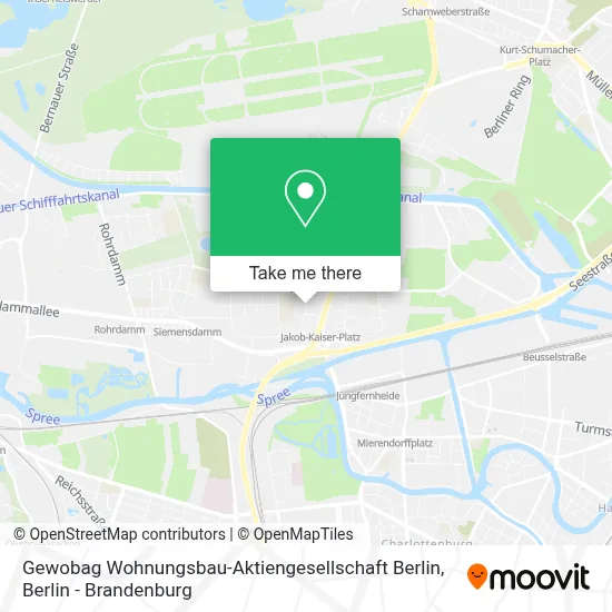 Gewobag Wohnungsbau-Aktiengesellschaft Berlin map