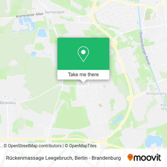 Rückenmassage Leegebruch map