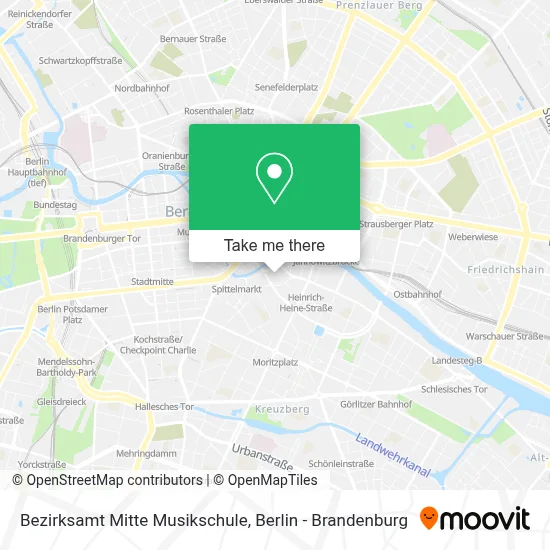 Bezirksamt Mitte Musikschule map