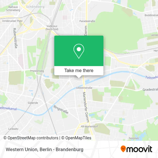 Western Union map