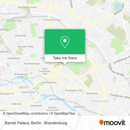 Bambi Palace map