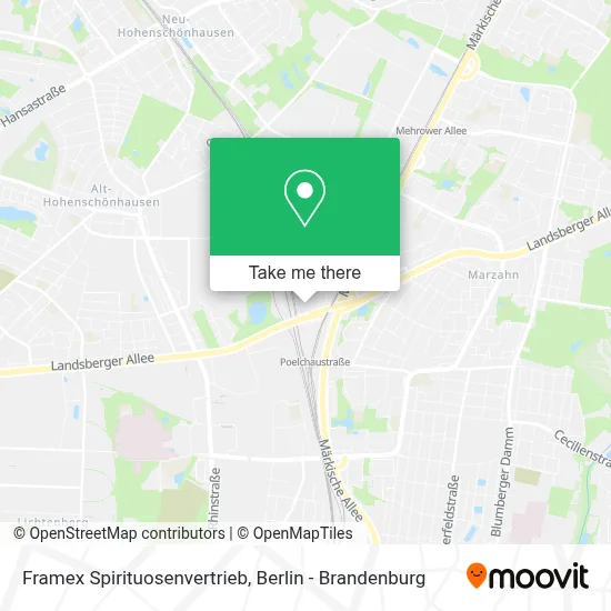 Framex Spirituosenvertrieb map