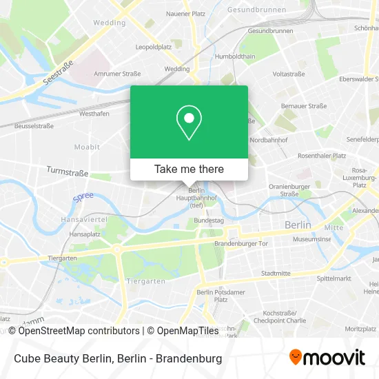Cube Beauty Berlin map