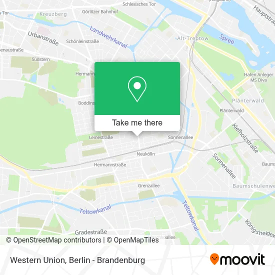 Western Union map