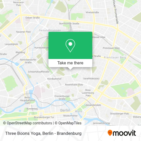 Three Boons Yoga map