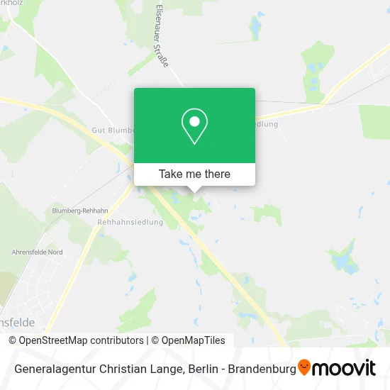 Generalagentur Christian Lange map