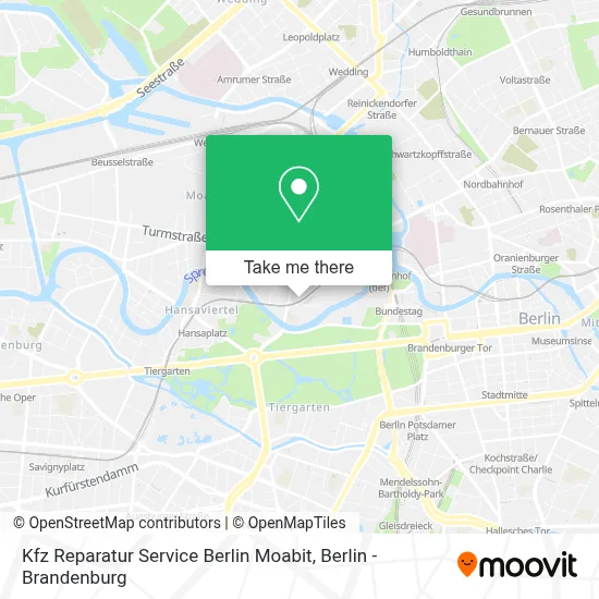 Kfz Reparatur Service Berlin Moabit map