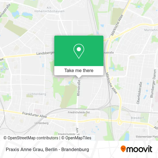 Praxis Anne Grau map