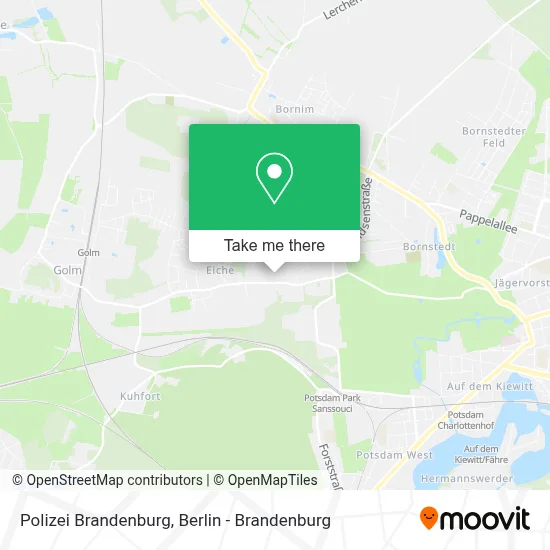 Polizei Brandenburg map