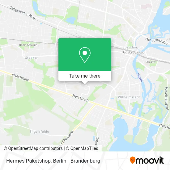 Hermes Paketshop map
