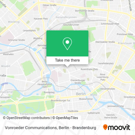 Vonroeder Communications map