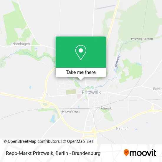 Repo-Markt Pritzwalk map