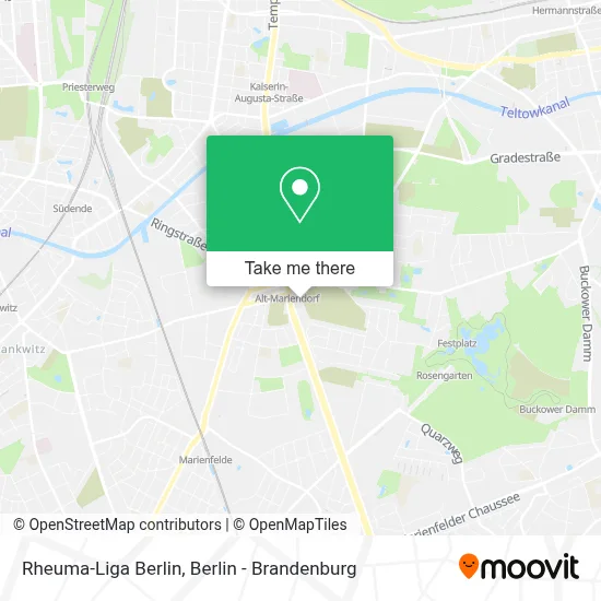 Rheuma-Liga Berlin map