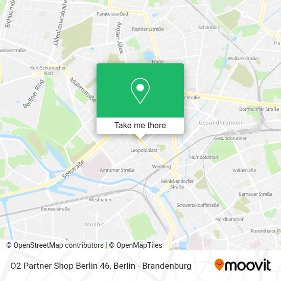 O2 Partner Shop Berlin 46 map