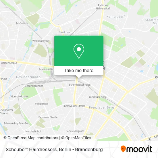 Scheubert Hairdressers map