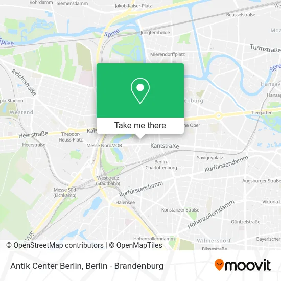 Antik Center Berlin map
