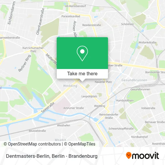 Dentmasters-Berlin map