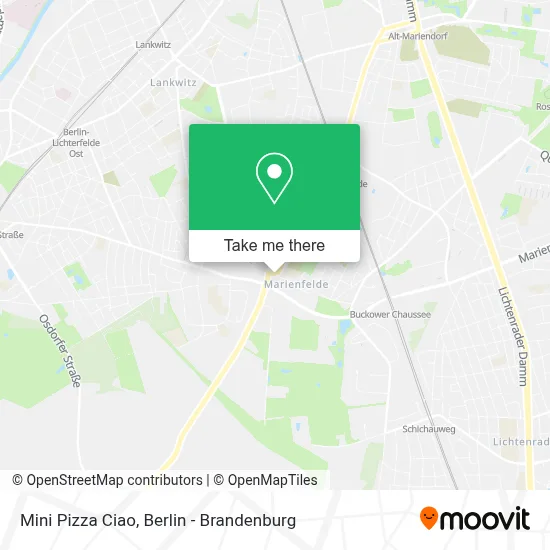 Mini Pizza Ciao map
