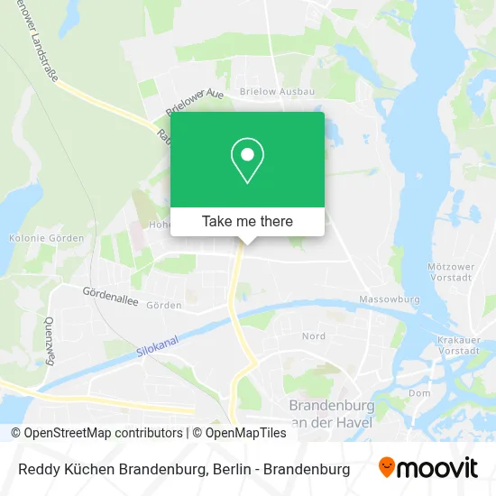 Reddy Küchen Brandenburg map