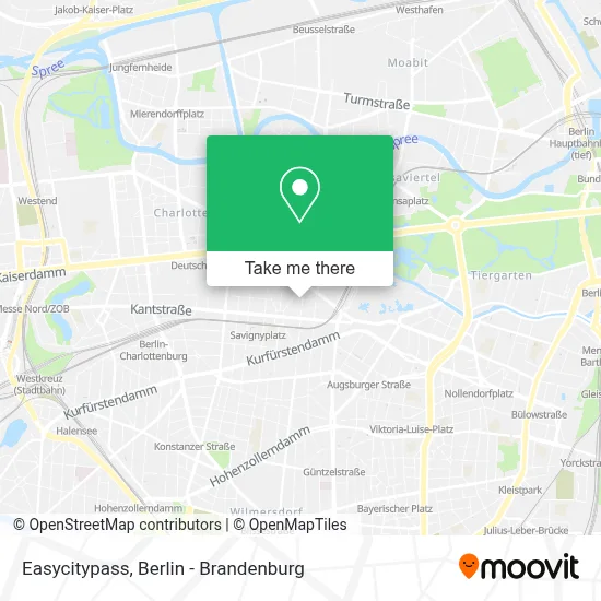 Easycitypass map