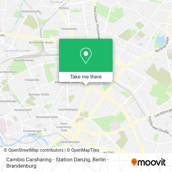 Cambio Carsharing - Station Danzig map