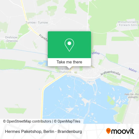 Hermes Paketshop map