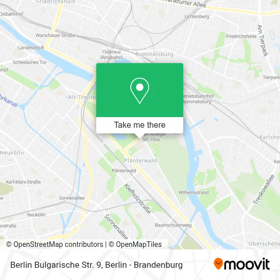 Berlin Bulgarische Str. 9 map