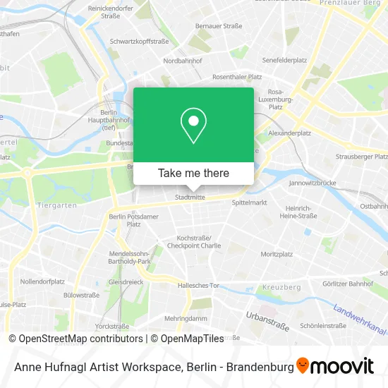 Anne Hufnagl Artist Workspace map