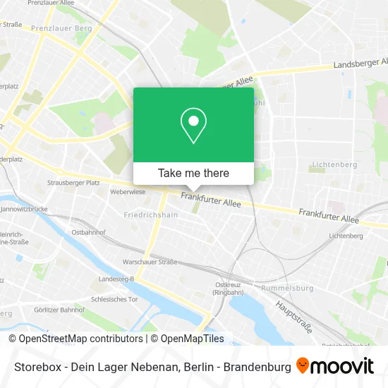 Storebox - Dein Lager Nebenan map