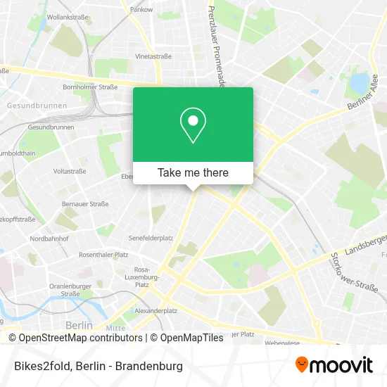 Bikes2fold map