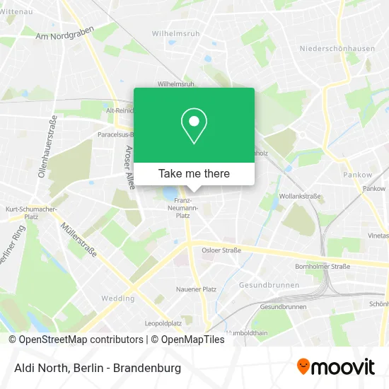 Aldi Nord map