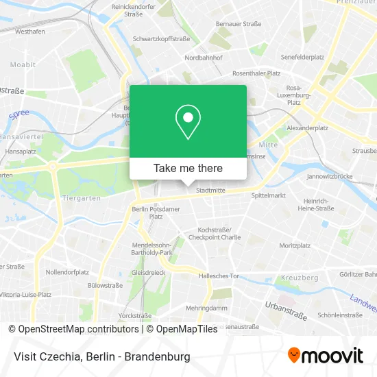 Visit Czechia map