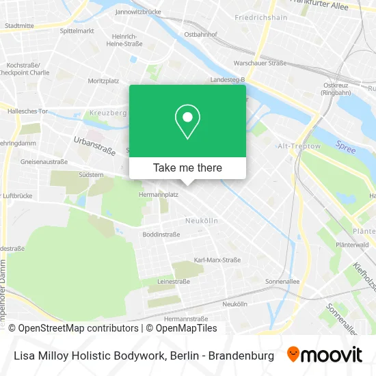 Lisa Milloy Holistic Bodywork map