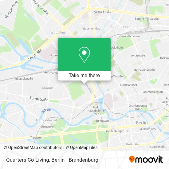Quarters Co-Living map