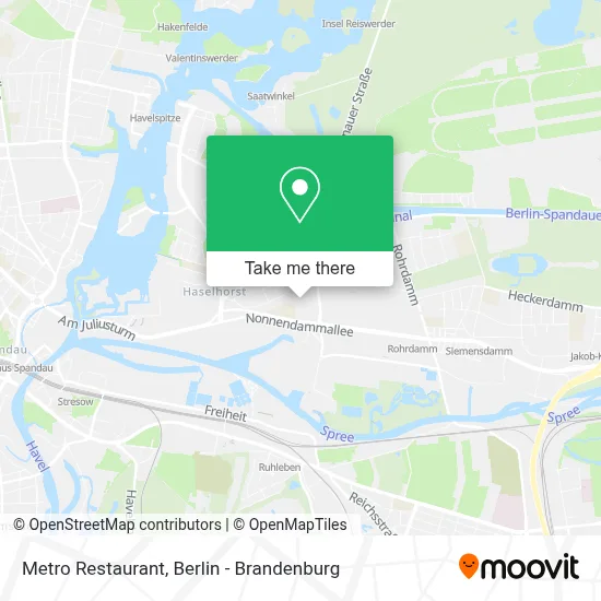Metro Restaurant map